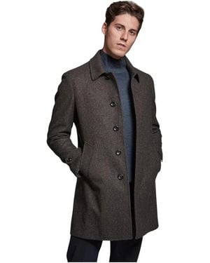Luigi Bianchi Single-Breasted Coats - Black