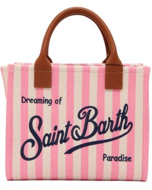 MC2 Saint Barth Tassen ,Roze ,Leer Vanity Bag Midi