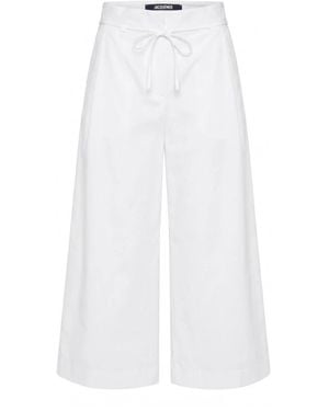 Jacquemus Cropped Trousers - White