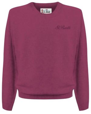 MC2 Saint Barth Round-Neck Knitwear - Purple