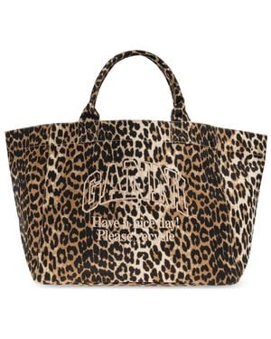 Ganni Tote Bags - Black