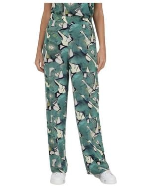 Alpha Studio Straight Trousers - Green