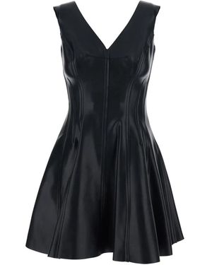 Norma Kamali Grace Mini Kleid - Schwarz