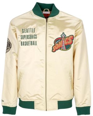 Mitchell & Ness Bomber Jackets - Natural