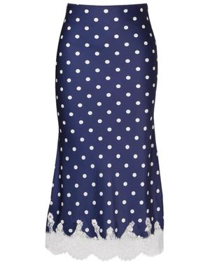 Self-Portrait Midi Skirts - Bleu