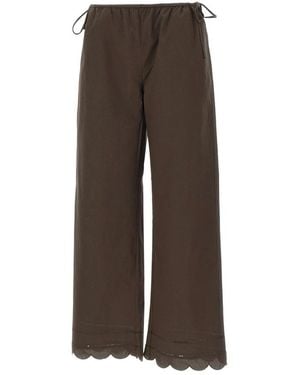 THE GARMENT Wide Trousers - Brown