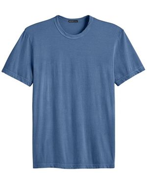 James Perse Tops ,Blauw ,Shortsleeve Crewneck Lake