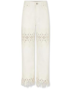 Rabanne Straight Jeans - Blanco