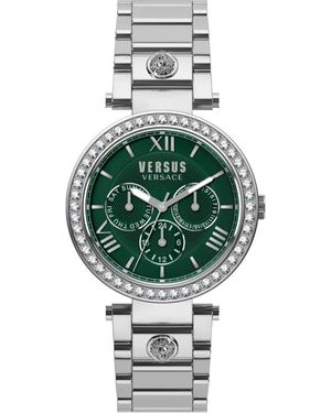 Versus Accessoires ,Grijs ,Camden Market Roestvrijstalen Armbandhorloge - Groen