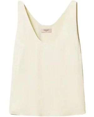 Twinset Sleeveless Tops - White
