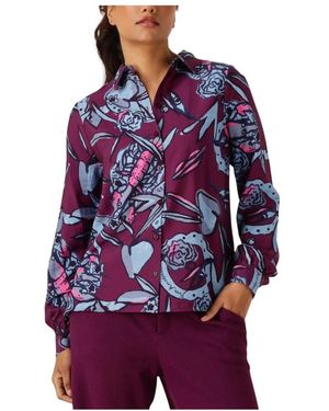 Pom Overhemden ,Paars ,Mila Mystic Dinner Blouse