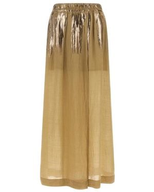 Nude Maxi Skirts - Natural