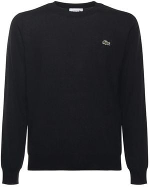 Lacoste Round-Neck Knitwear - Negro