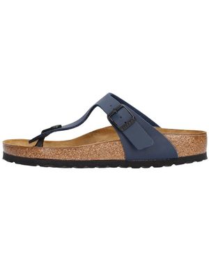Birkenstock Schoenen ,Blauw ,Gizeh Slippers