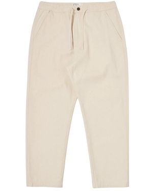 Universal Works Casual Korte Twill Broek - Naturel
