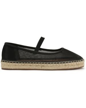 Kazar Schwarze Espadrilles Aus Durchsichtigem Stoff