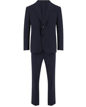 Giorgio Armani Single Breasted Suits - Blu