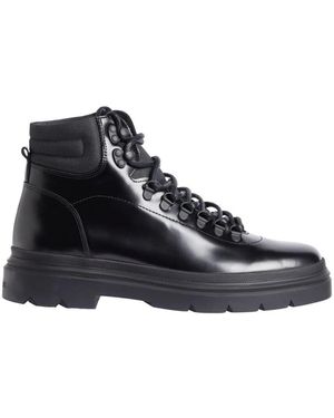 Calvin Klein Lace-Up Boots - Blue