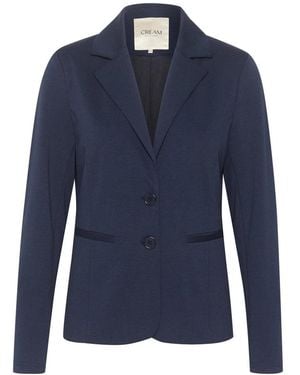 Cream Blazers - Blue