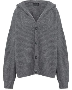 Dondup Truien & Vesten ,Grijs ,Wol Patentsteek Vest