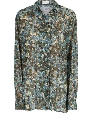 Dries Van Noten Clavelly Pleats Shirt - Groen