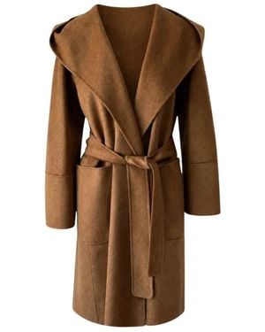Max Mara Belted Coats - Brown