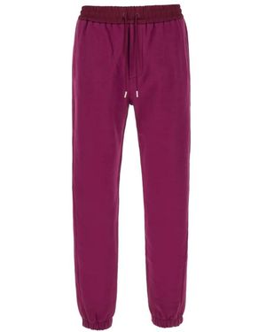 Saint Laurent Trainingsbroek Met Geborduurd Logo - Paars