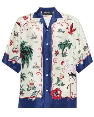 DSquared² Short Sleeve Shirts - Blue