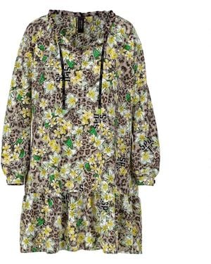 Marc Cain Kimono-Stil Kleid Mit &#39;Rethink Together&#39; Print - Grün