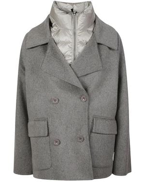 Add Jassen ,Grijs ,Double-Breasted Coat