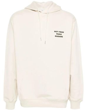 Drole de Monsieur Le Hoodie Slogan - Wit