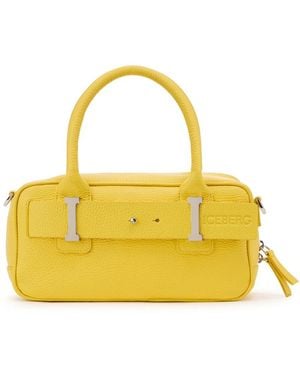 Iceberg Crossbody Tas Van Kalfsleer Met I Gesp - Geel