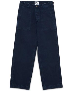 President's Slub Cotton Fatigue Hose - Blau