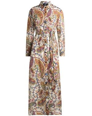 Etro Kleedjes ,Veelkleurig ,Maxi Kleedjes - Naturel