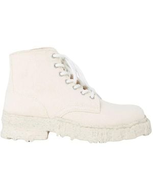 Maison Mihara Yasuhiro Lace-Up Boots - Natural