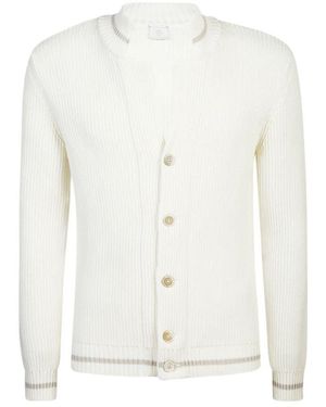 Eleventy Stylischer cardigan für frauen - Weiß