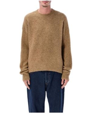 Ami Paris Round-Neck Knitwear - Naturel