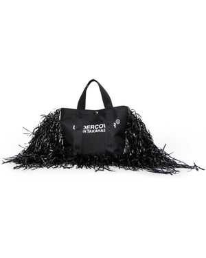 Undercover Schwarze logo-print-fransentasche
