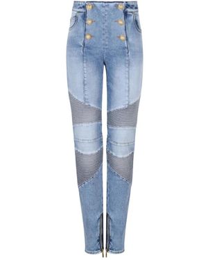 Balmain Slim-Fit Jeans - Blauw