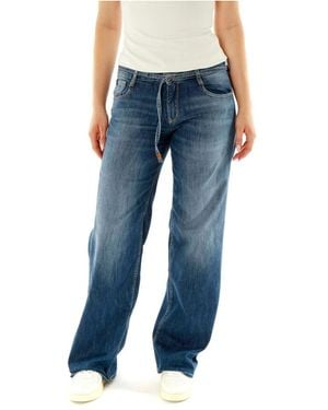 Le Temps Des Cerises Wide Jeans - Blue