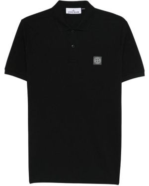 Stone Island Polo Shirts - Black