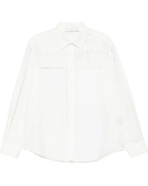 Tela Overhemden ,Wit ,Leer Shirt