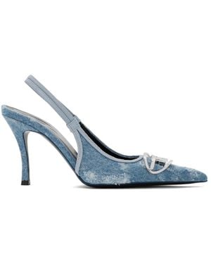 DIESEL Cotton D-Venus Pumps - Blue