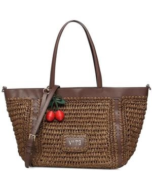 V73 Tote Bags - Brown