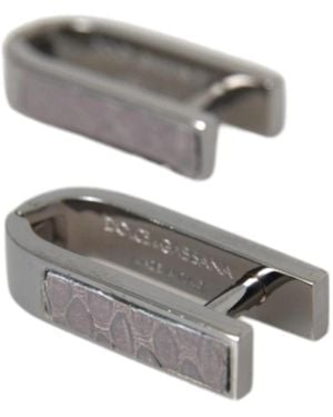 Dolce & Gabbana Luxus messing schettenknöpfe - Grau