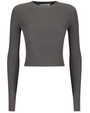 Max Mara Round-Neck Knitwear - Grijs