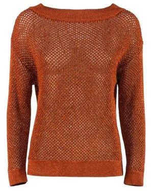Nenette Round-Neck Knitwear - Marrone