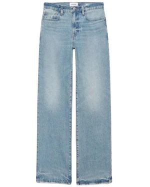 FRAME Straight Jeans - Azul