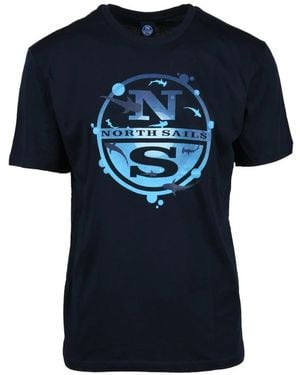 North Sails T-Shirt - Blauw