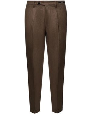 Michael Coal Suit Trousers - Marrón